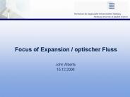 Focus of Expansion / optischer Fluss