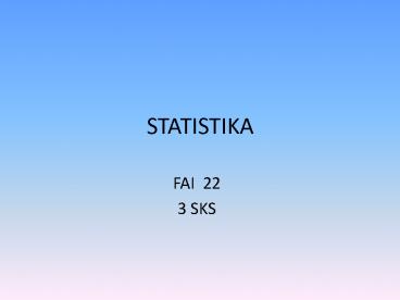 STATISTIKA