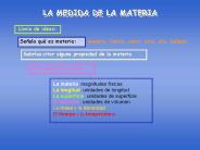 LA MEDIDA DE LA MATERIA