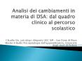 Analisi dei cambiamenti in materia di DSA: dal quadro clinico al percorso scolastico PowerPoint PPT Presentation