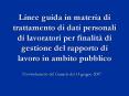 Linee guida in materia di trattamento di dati personali di lavoratori per finalit PowerPoint PPT Presentation