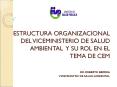 ESTRUCTURA ORGANIZACIONAL DEL VICEMINISTERIO DE SALUD AMBIENTAL Y SU ROL EN EL TEMA DE CEM DR. ROBERTO BERROA VICEMINISTRO DE SALUD AMBIENTAL PowerPoint PPT Presentation