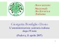 Associazione                       Nazionale                       Archivistica                        Italiana PowerPoint PPT Presentation