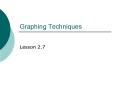 Graphing Techniques PowerPoint PPT Presentation