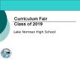 Curriculum Fair Class of 2019 PowerPoint PPT Presentation