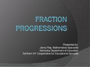 Fraction Progressions