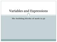 The building blocks of math (1.3)