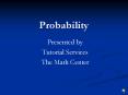 Probability PowerPoint PPT Presentation