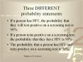 Three DIFFERENT probability statements PowerPoint PPT Presentation
