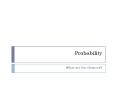 Probability PowerPoint PPT Presentation