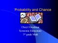 Probability and Chance PowerPoint PPT Presentation