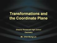 Transformations and the Coordinate Plane