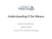 Understanding CI for Means