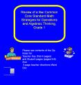 Review of a few Common Core Standard Math Strategies for Operations and Algebraic Thinking, Grade 1 PowerPoint PPT Presentation