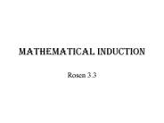 Mathematical Induction