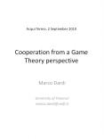 Acqui Terme, 2 September 2010  Cooperation from a Game Theory perspective PowerPoint PPT Presentation