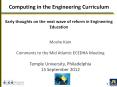 Computing in the Engineering Curriculum  Early thoughts on the next wave of reform in Engineering Education PowerPoint PPT Presentation