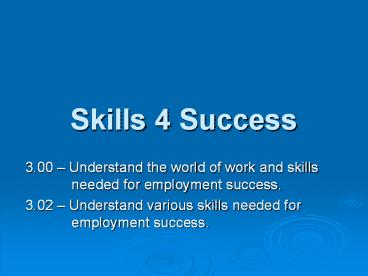 Skills 4 Success