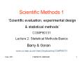 Scientific Methods 1 PowerPoint PPT Presentation