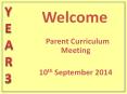 Parent Curriculum Meeting PowerPoint PPT Presentation