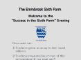 The Emmbrook Sixth Form PowerPoint PPT Presentation