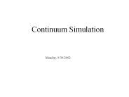 Continuum Simulation