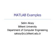 MATLAB Examples