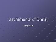 Sacraments of Christ