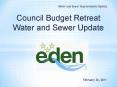 Council Budget Retreat Water and Sewer Update PowerPoint PPT Presentation