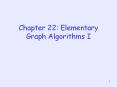 Chapter 22: Elementary Graph Algorithms I PowerPoint PPT Presentation