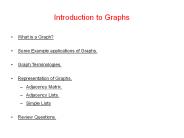 Introduction to Graphs