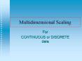 Multidimensional%20Scaling PowerPoint PPT Presentation
