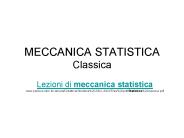 MECCANICA STATISTICA Classica
