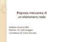 Risposta meccanica di un elastomero reale PowerPoint PPT Presentation