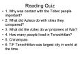 Reading Quiz PowerPoint PPT Presentation