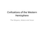 Civilizations of the Western Hemisphere
