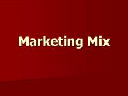 Marketing Mix