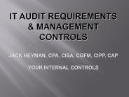 IT Audit Requirements