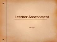 Learner Assessment