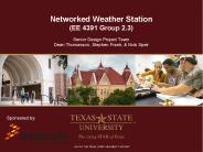 Networked Weather Station