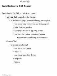 Web Design vs. GUI Design