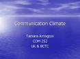 Communication Climate PowerPoint PPT Presentation