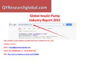 The Global Insulin Pump Industry Report 2015