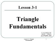 Triangle Fundamentals