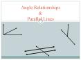 Angle Relationships PowerPoint PPT Presentation