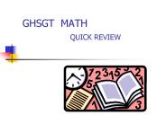 GHSGT MATH