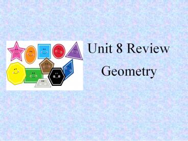 Unit 8 Review