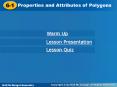 Properties and Attributes of Polygons PowerPoint PPT Presentation