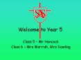 Welcome to Year 5 PowerPoint PPT Presentation