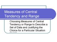 PPT – Measures of Central Tendency PowerPoint presentation | free to ...